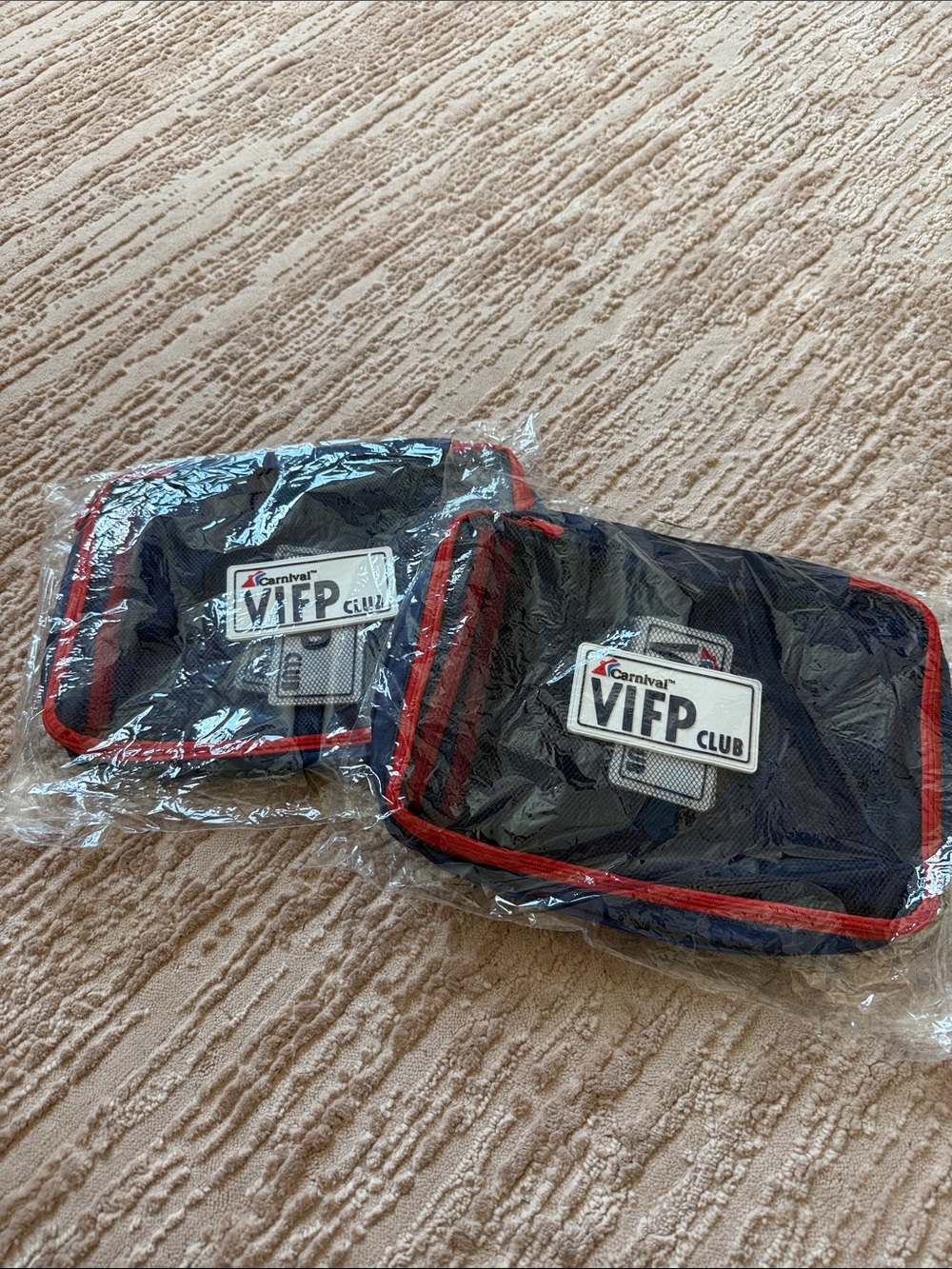 NIB NEW Carnival Cruise Lines VIFP Multiple Packing Bags